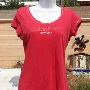 Calvin Klein New York Pink Graphic Short SleeveTee